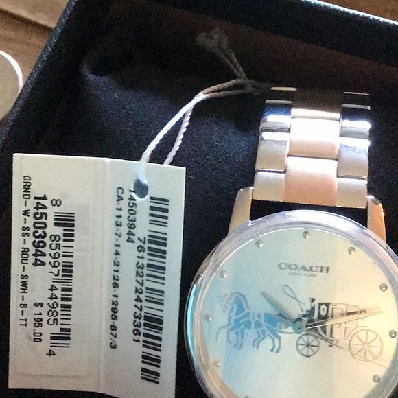 COACH WATCH BRAND NEW IN BOX two tone - Picture 5 of 9